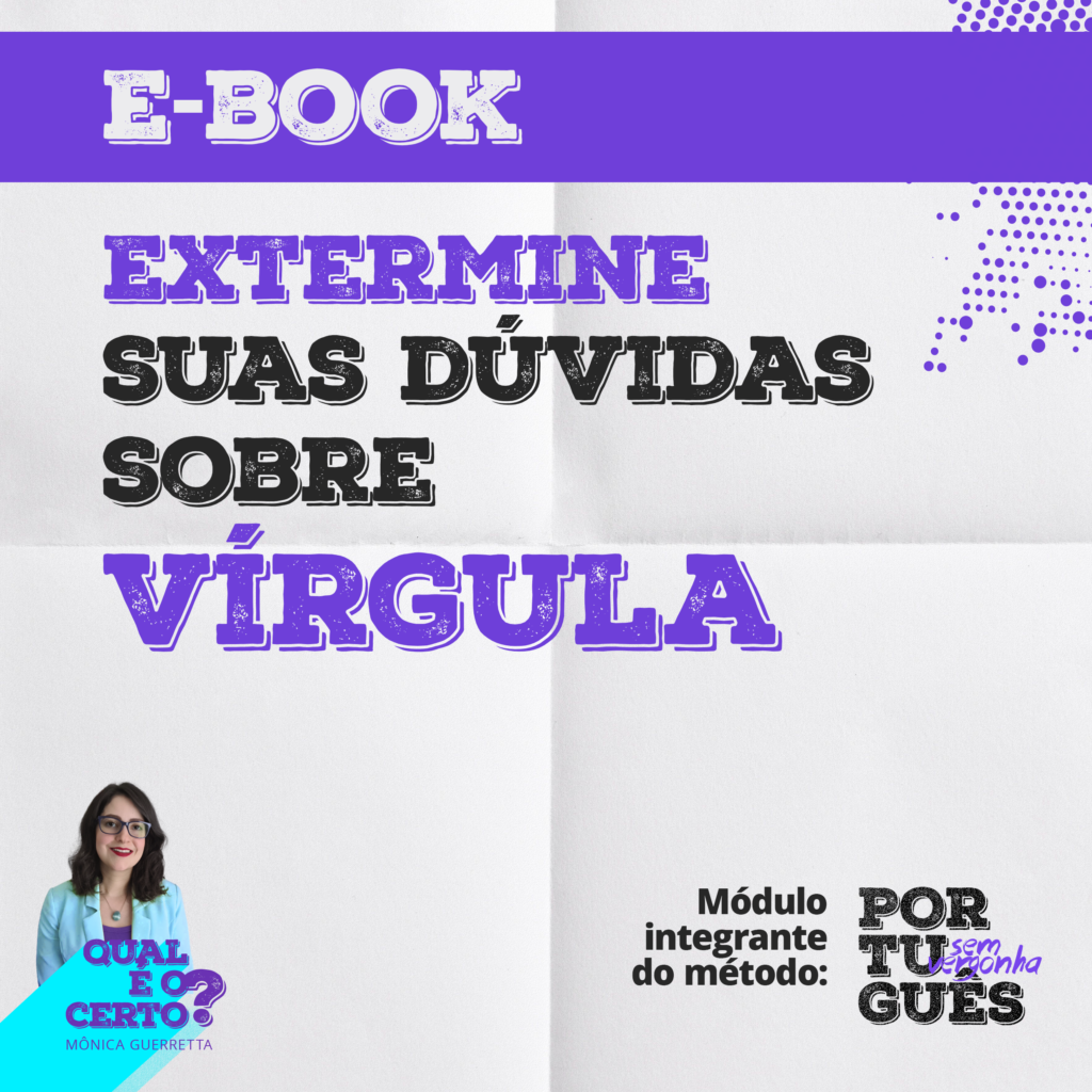 Português Sem Vergonha - e-book Extermine suas dúvidas sobre vírgula